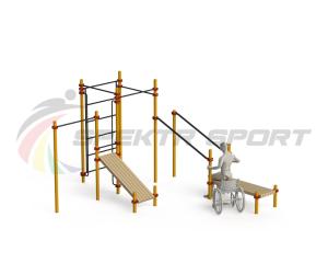 Купить Спортивный комплекс для инвалидов-колясочников WRK-D20_76mm в Ханты-Мансийске 