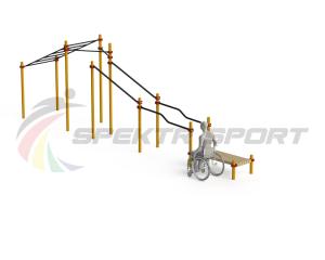 Купить Спортивный комплекс для инвалидов-колясочников WRK-D22_76mm в Ханты-Мансийске 